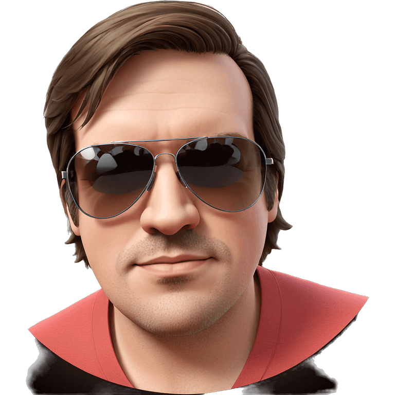 cool guy in sunglasses portrait emoji