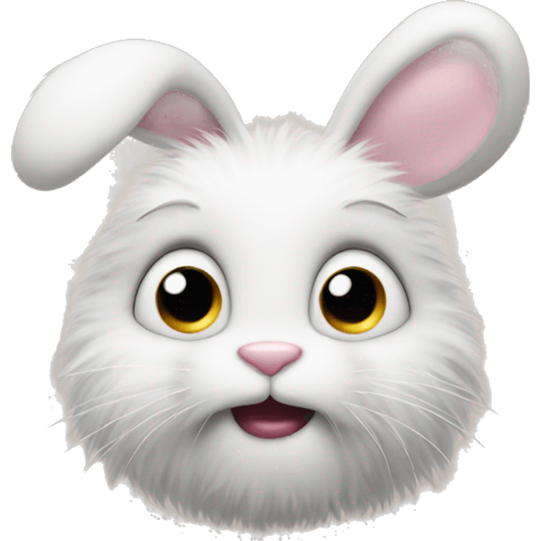 funny fuzzy bunny emoji