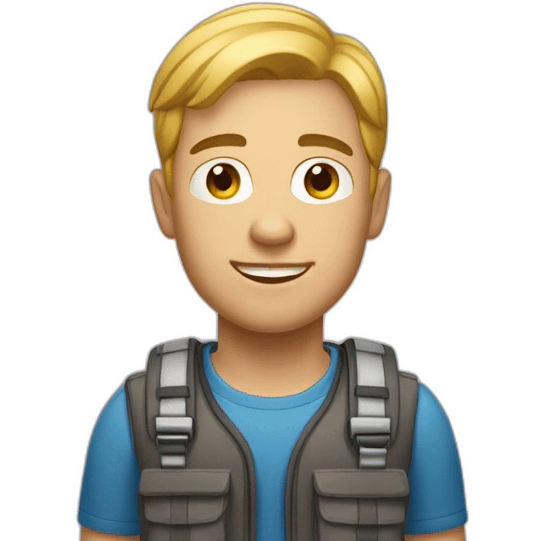 light-skinned courier emoji