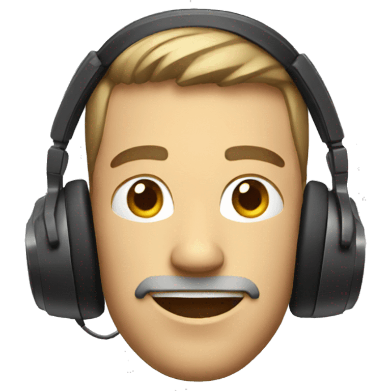 Guy with sony headphones emoji