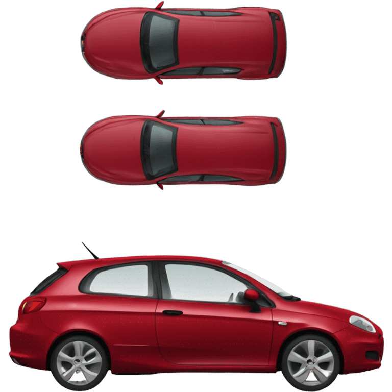 Red Fiat Bravo (2008) car emoji