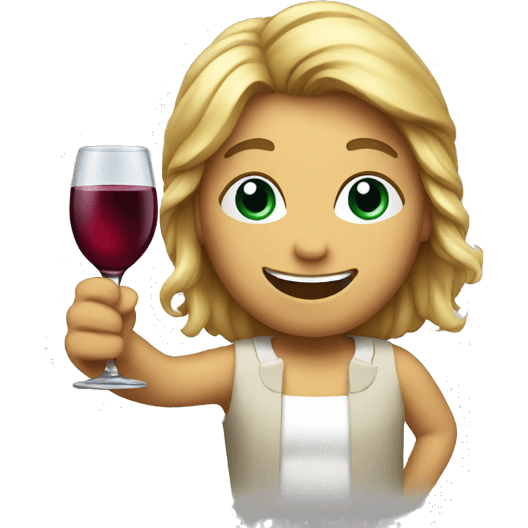 Cheers with  wine emoji