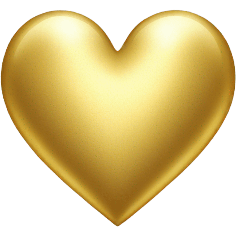 Gold colored heart  emoji