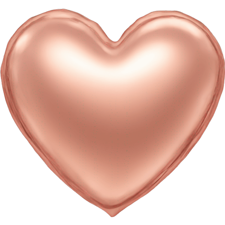 rose gold heart emoji