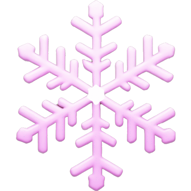 Light pink snowflake  emoji