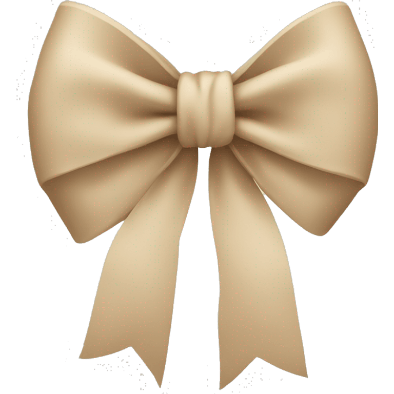 beige bow emoji