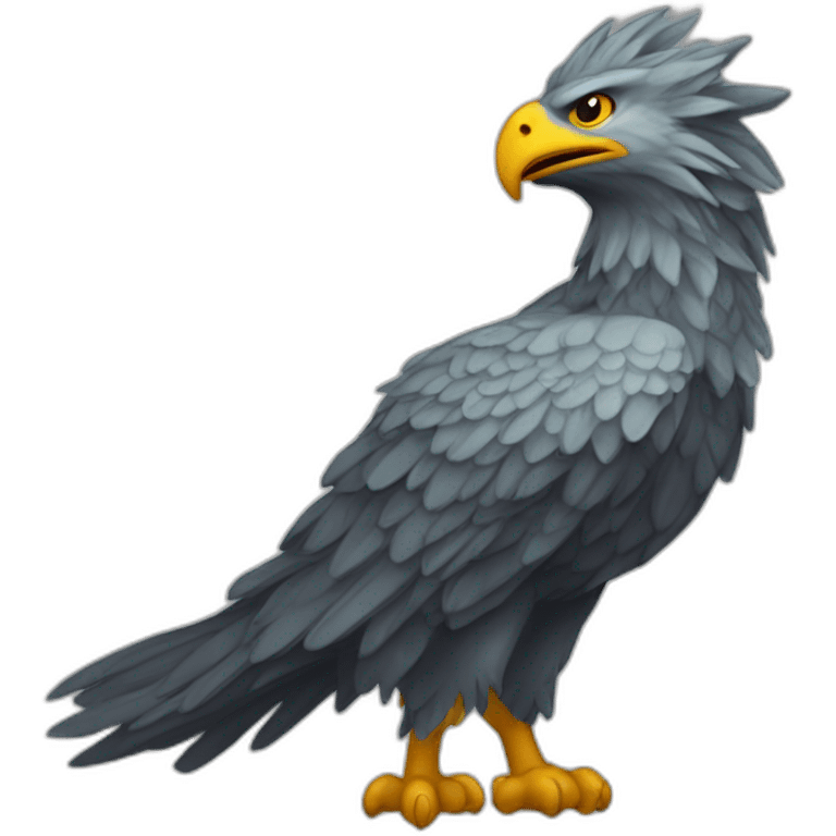 The mythical creature of gryphon emoji