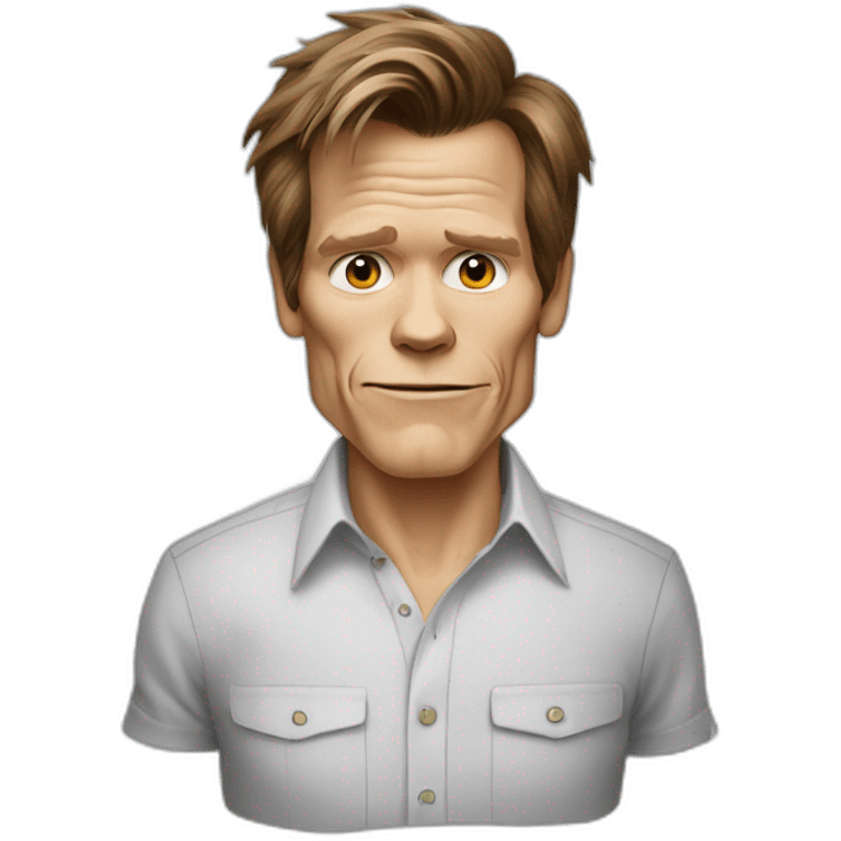 kevin-bacon cartoon wearing shirt emoji