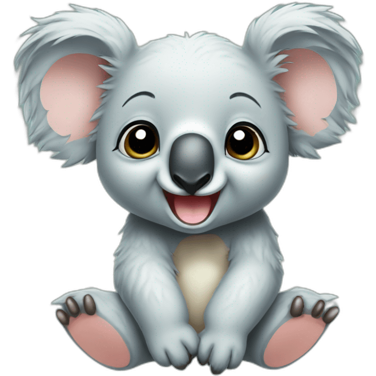 happy baby koala emoji