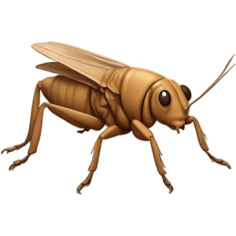 Mole cricket emoji