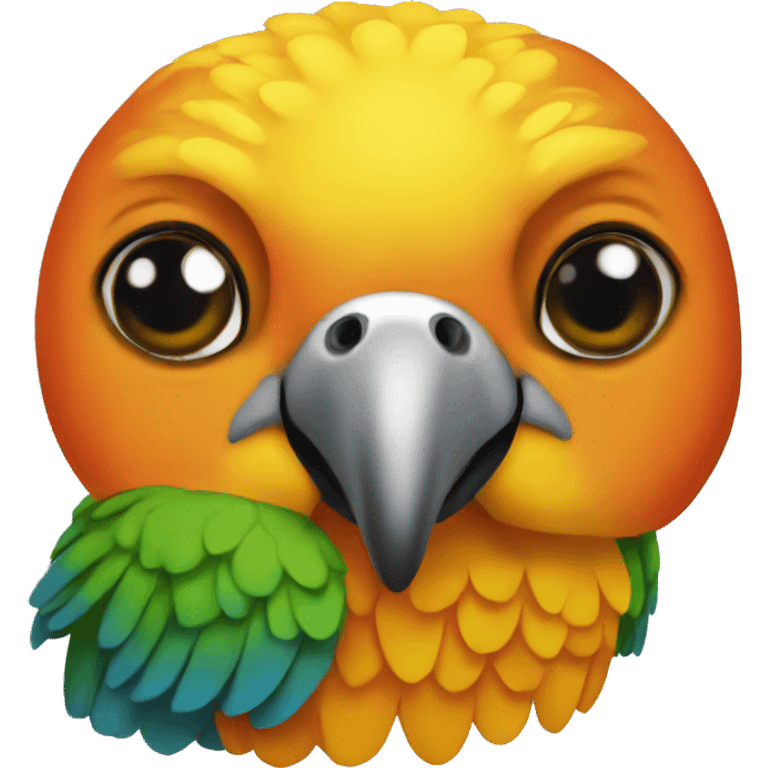 Sun conure bird emoji