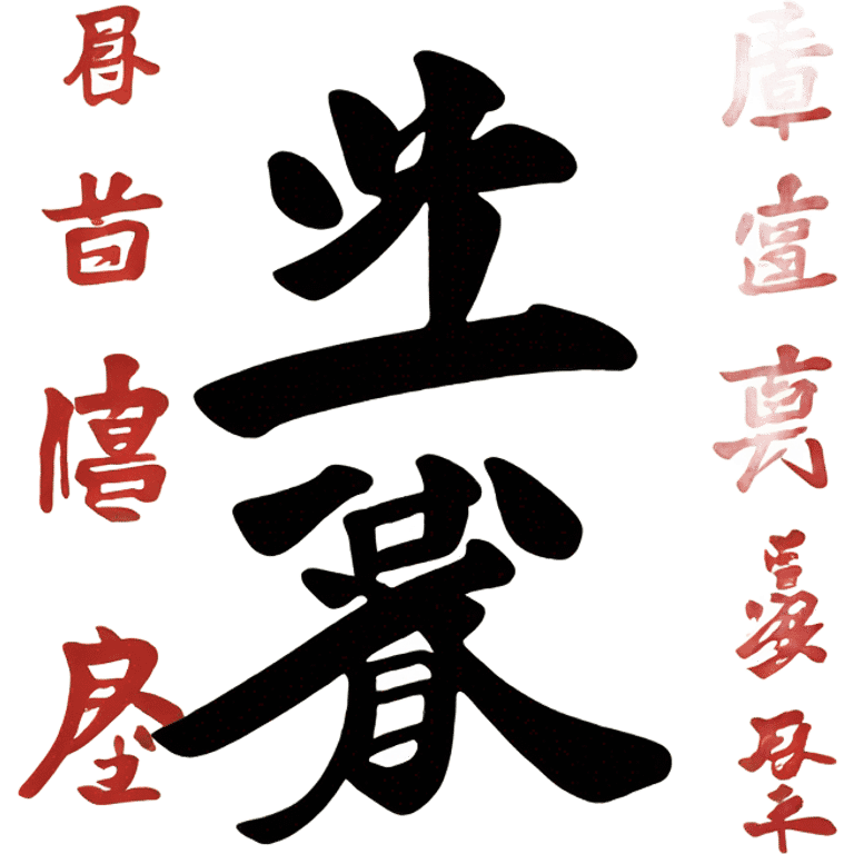 Calligraphy in chinese emoji