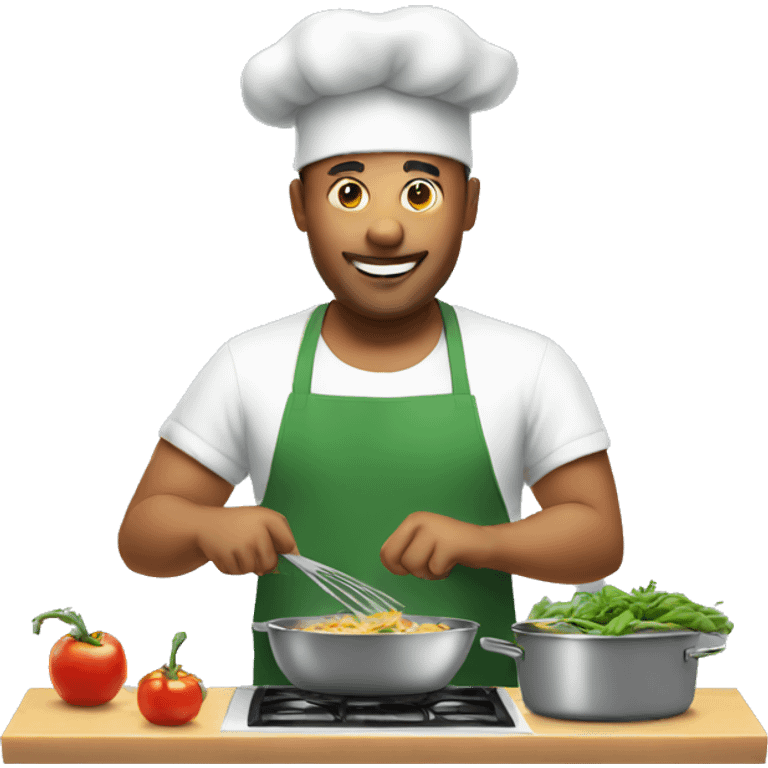 man cooking emoji