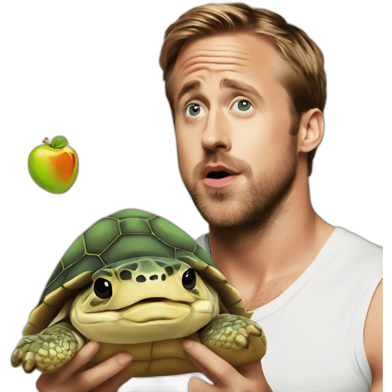 Ryan gosling eat turtle emoji