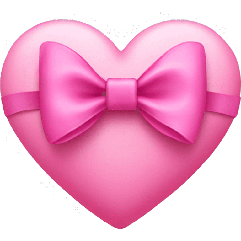 Pink heart with bow emoji