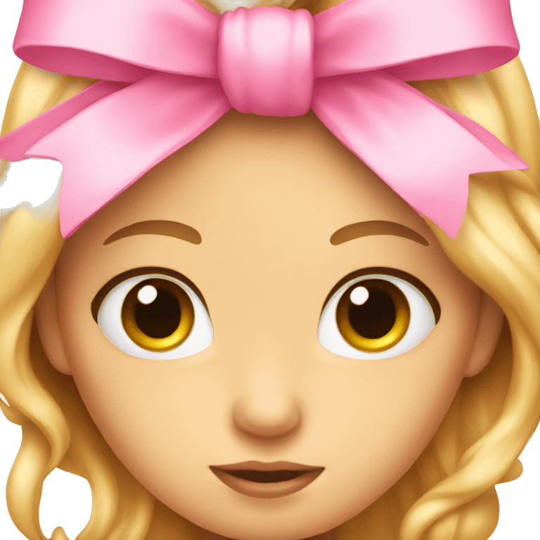 Pink bow emoji