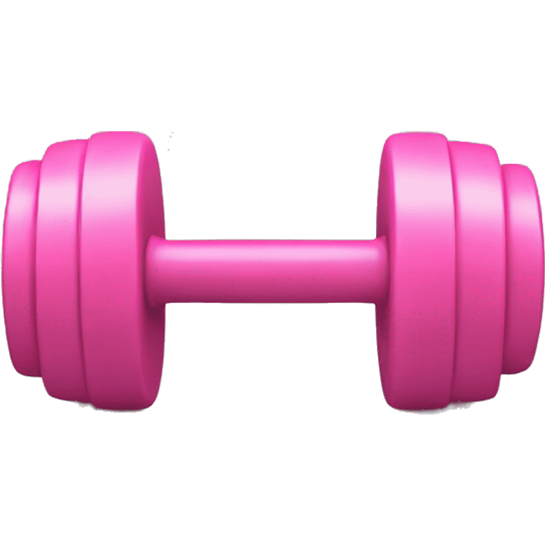 Pink hand weights emoji