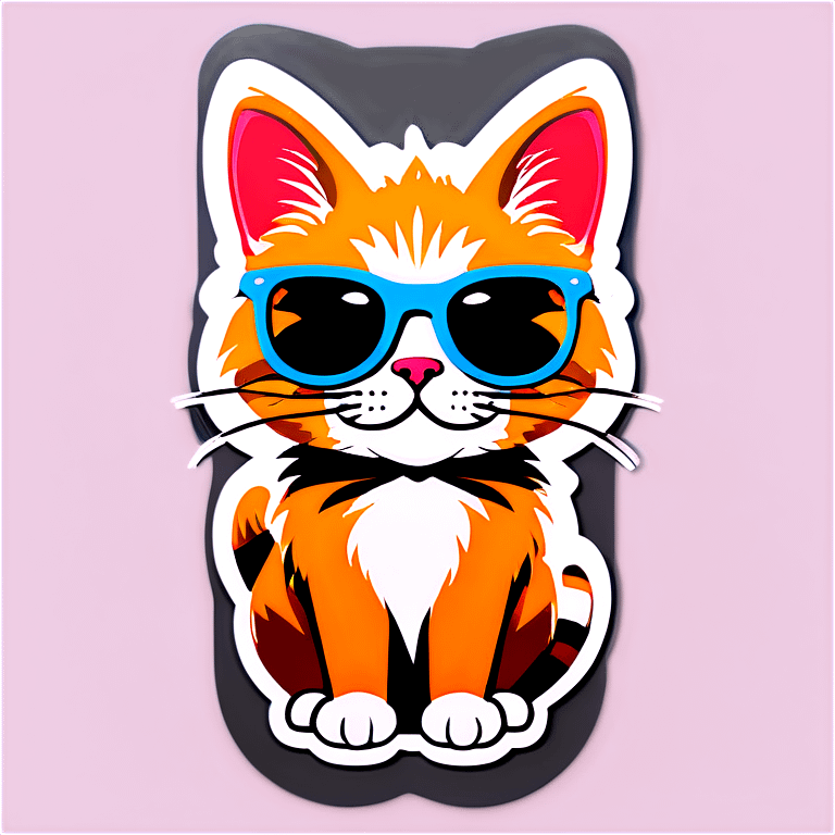 Cat with sunglasses emoji