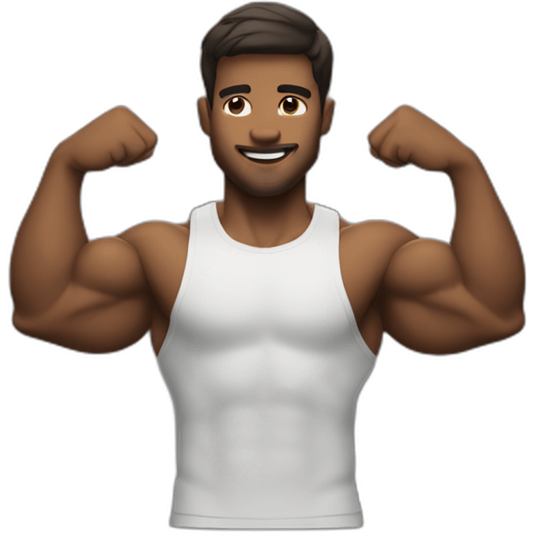 Guy flex biceps emoji