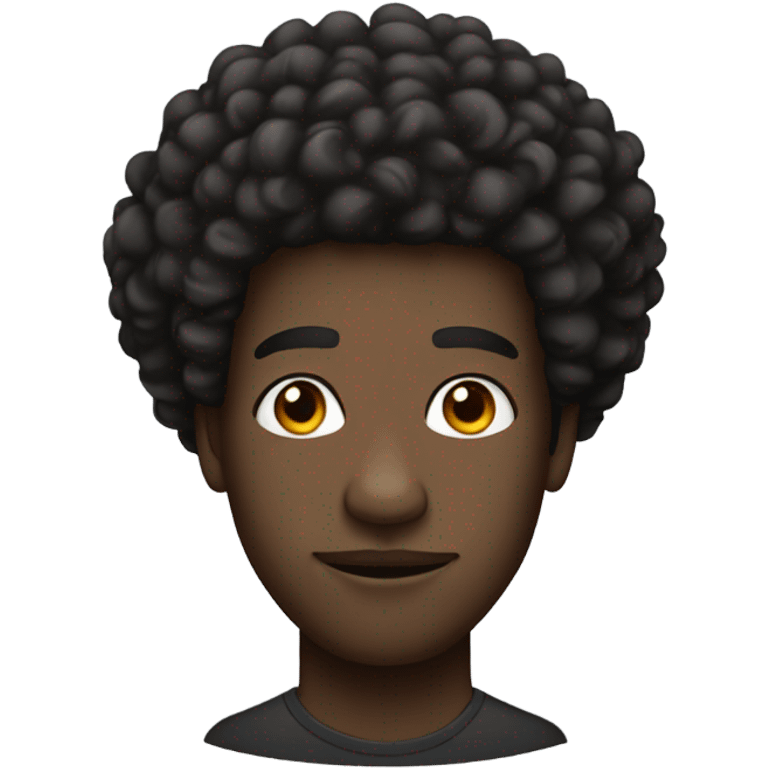 Black man with twist fro dj emoji