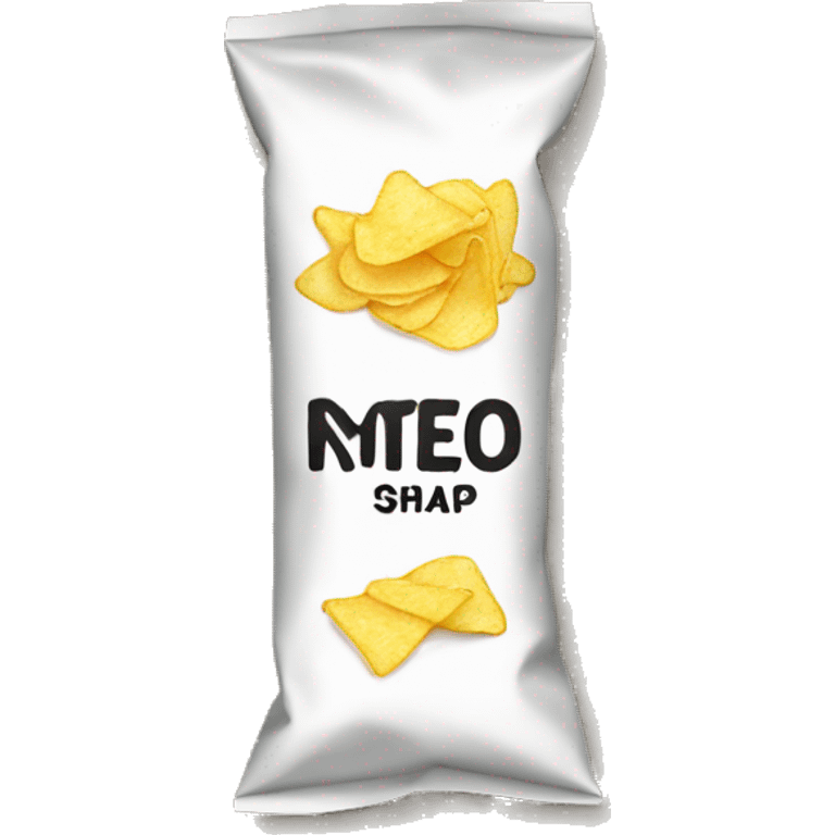 plain bag of chips emoji