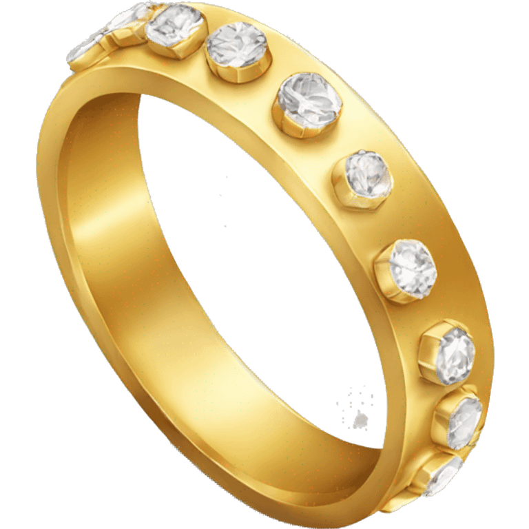 Gold wedding ring emoji