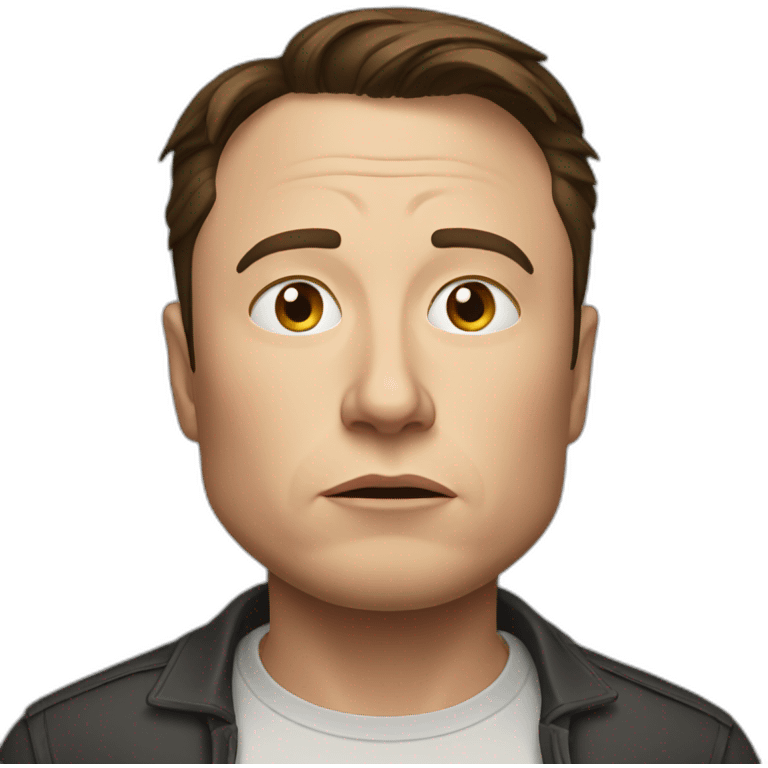 Elon Musk sad emoji