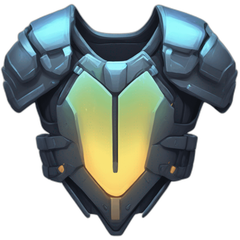 futuristic Phantom Infiltration armored breastplate colored spectral emoji