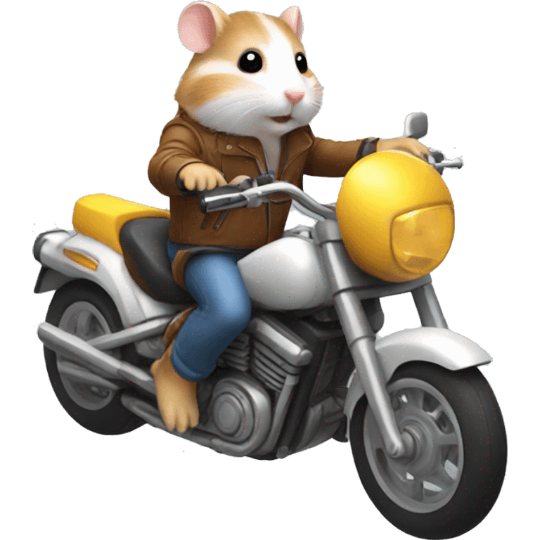 hamster on motorcycle emoji