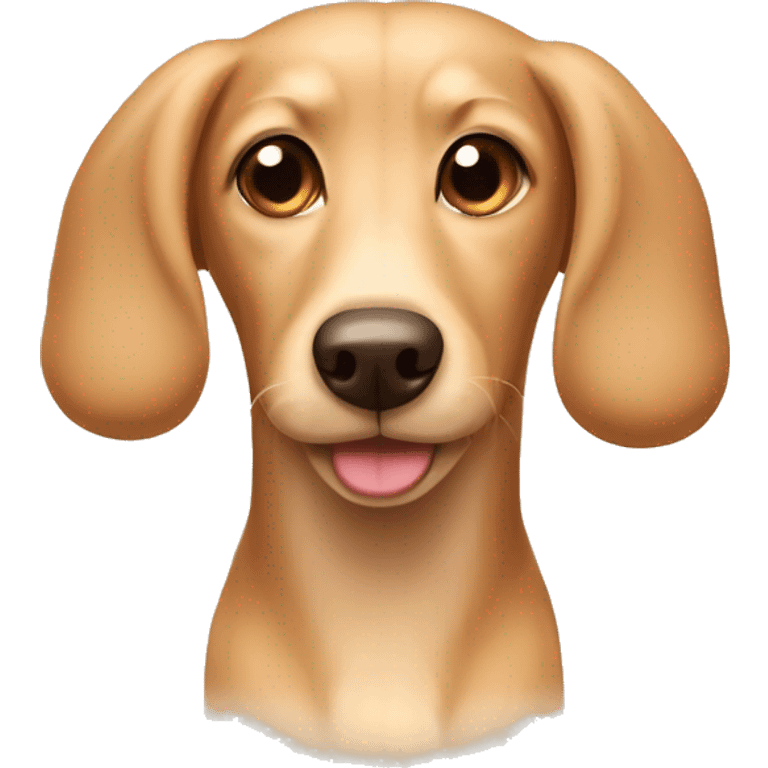 Wiener beige dog hairy ears name Chiara emoji