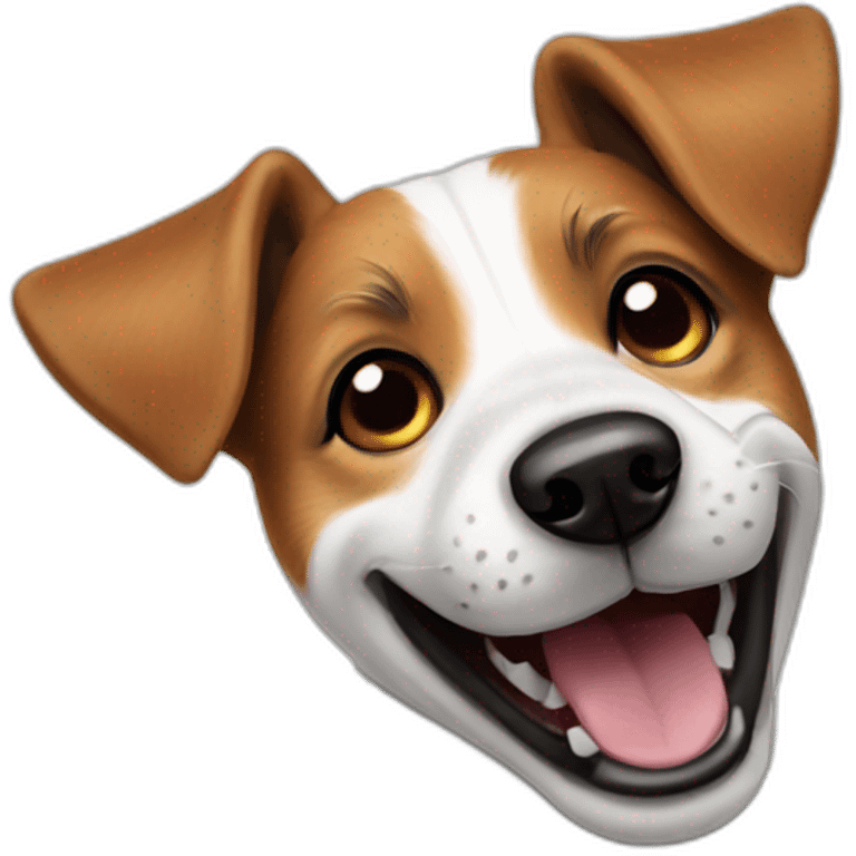 jack russell smilling dog emoji