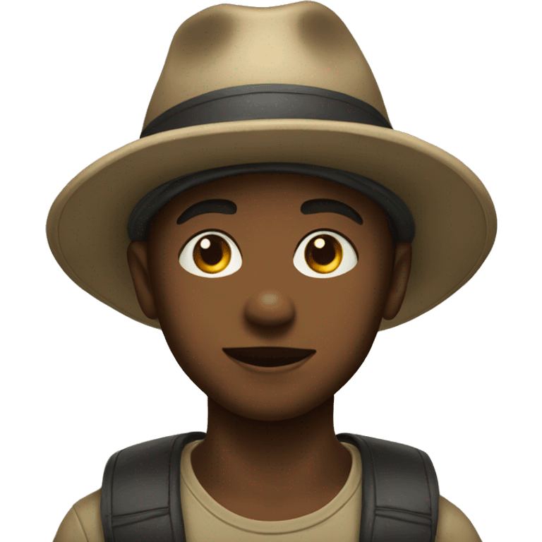 boy in a hat portrait emoji