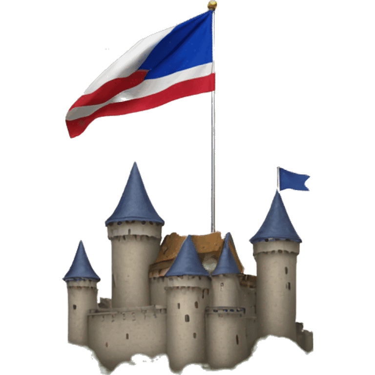 castle with flag emoji