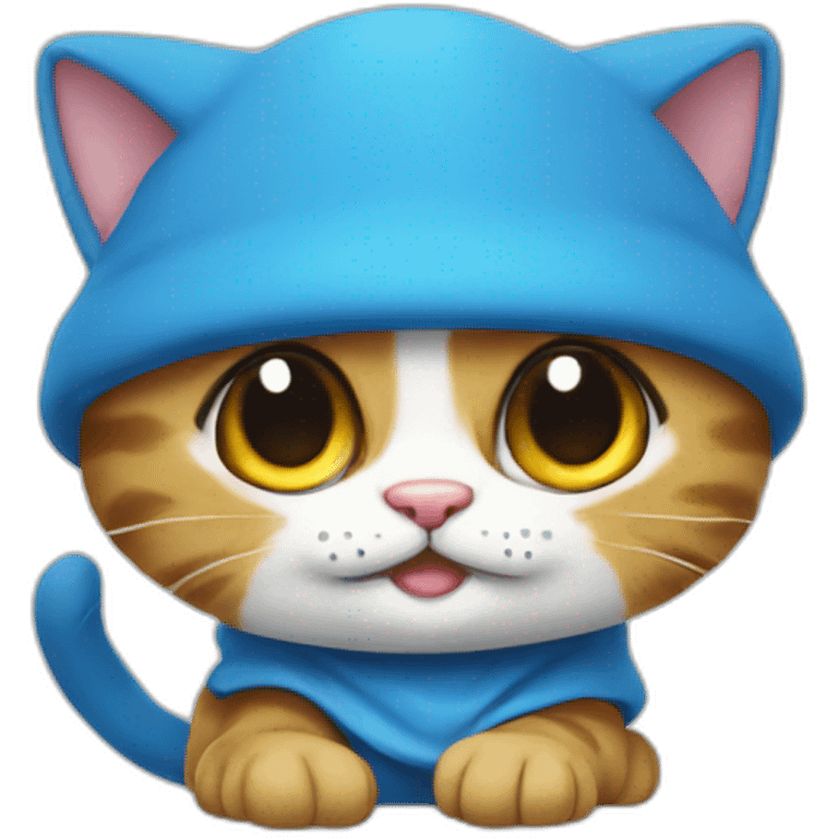 Smurf cat emoji