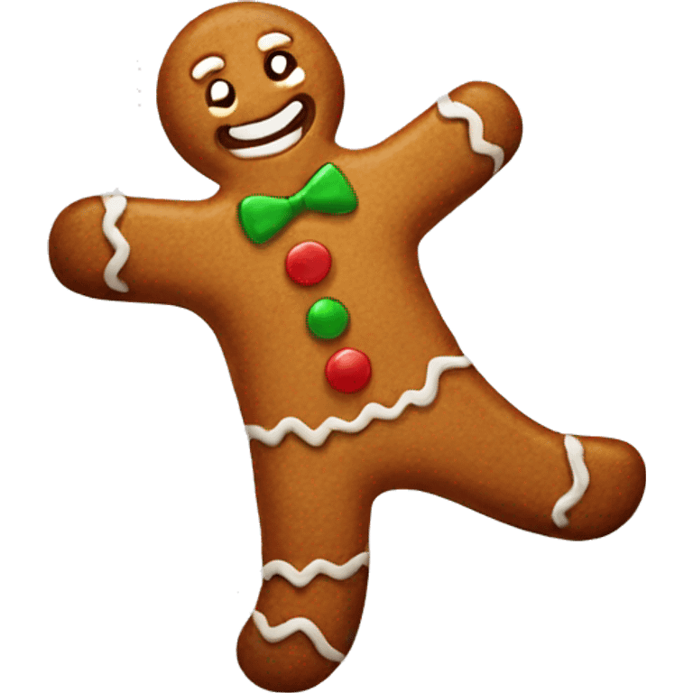 Gingerbread man emoji