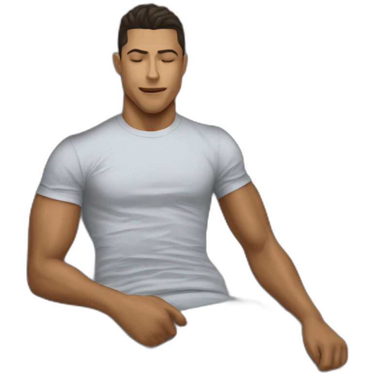 Cristano Ronaldo entrain de dormir emoji