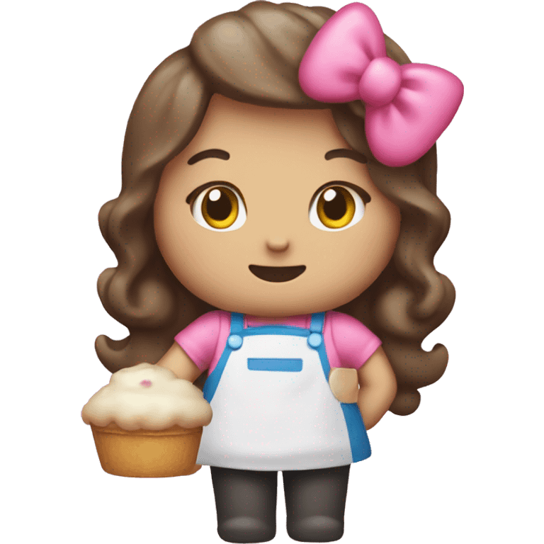 hello kitty baking emoji