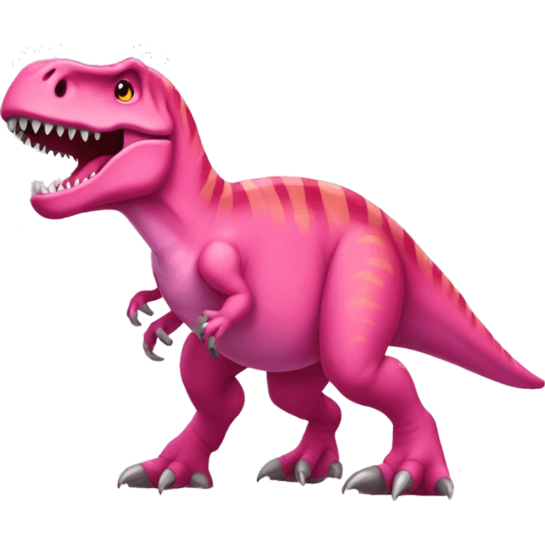 pink t-rex emoji