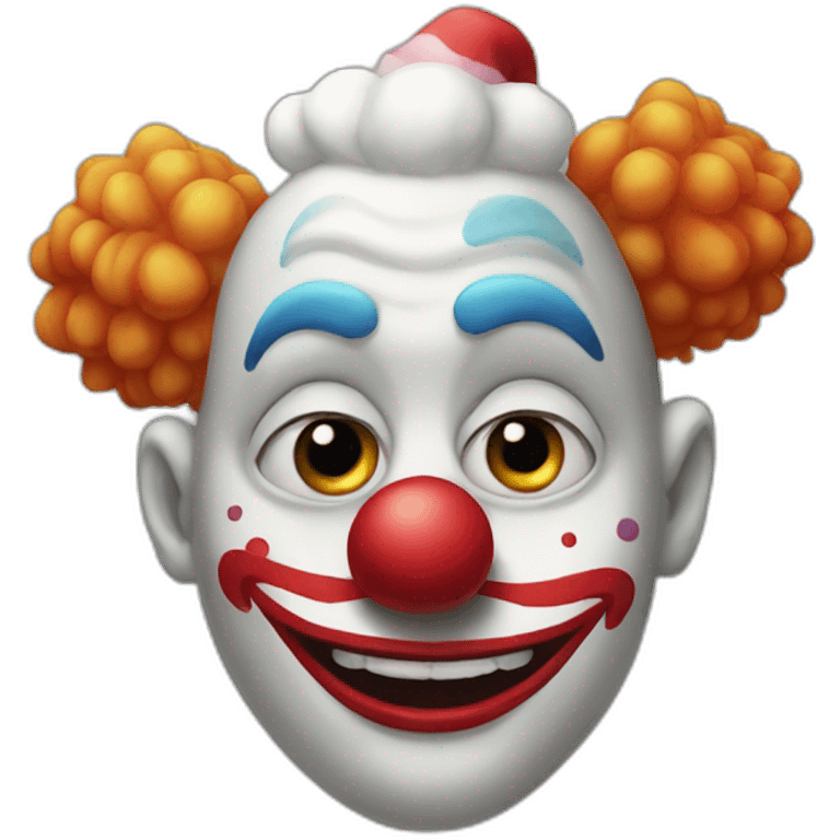 Clown + glace emoji