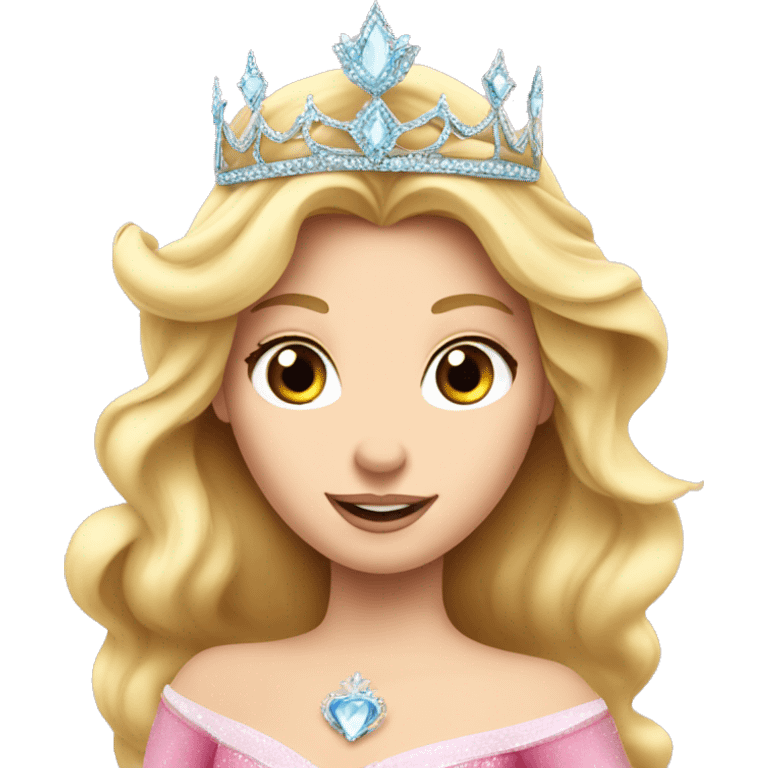 Princess Aurora with tiara  emoji