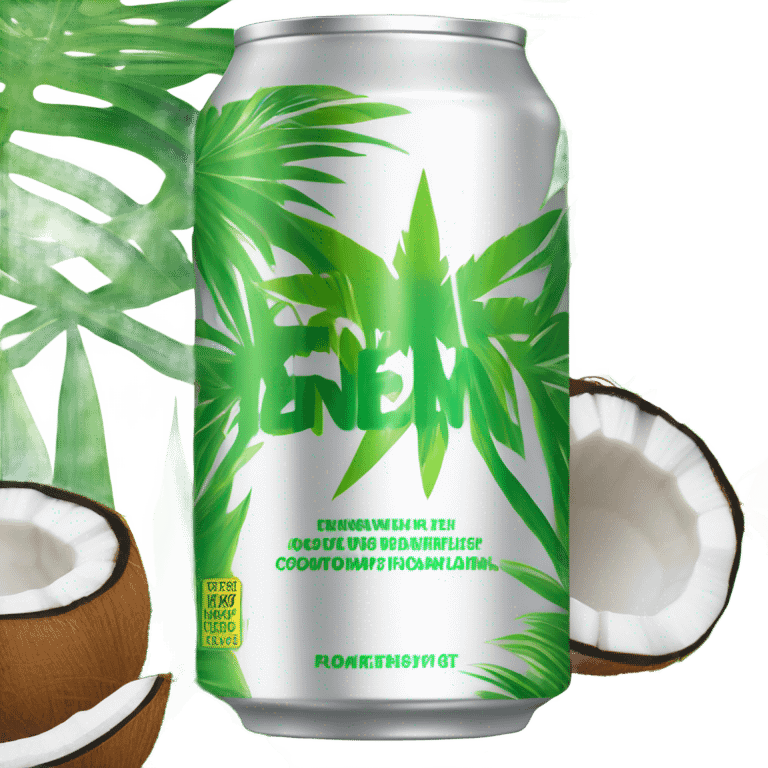 Energy drink coconut pp flavor emoji