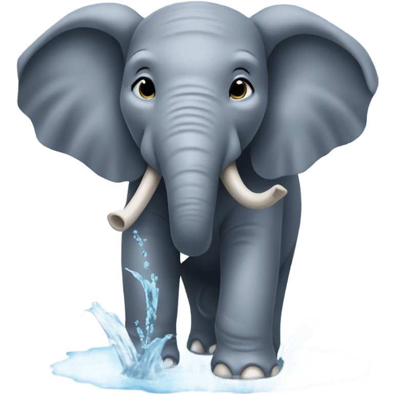 elephant slurping emoji