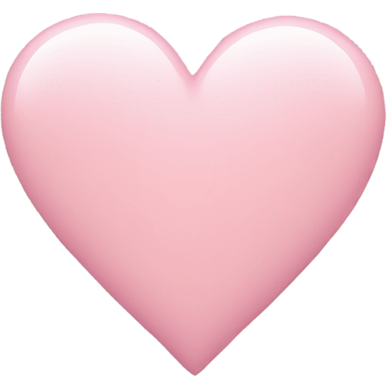 Light pink heart emoji