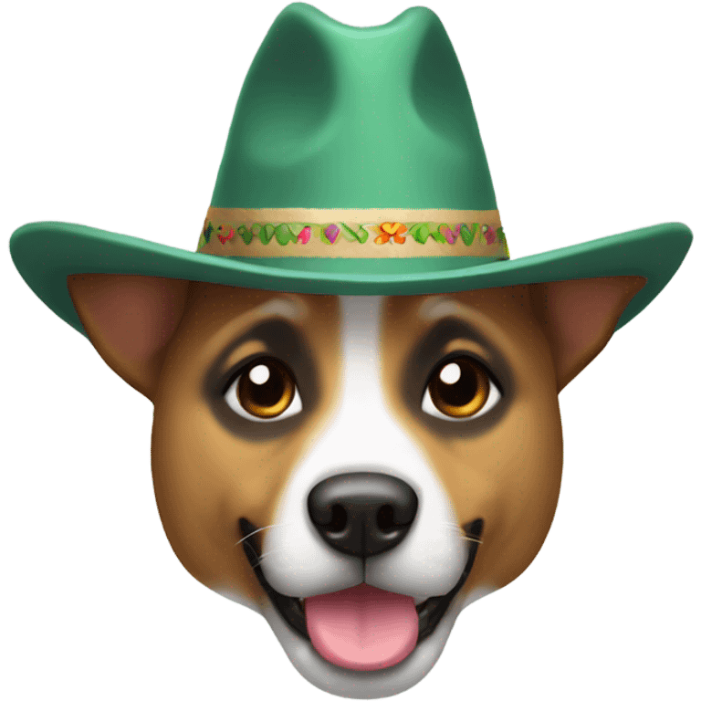 Perro con sombrero  emoji