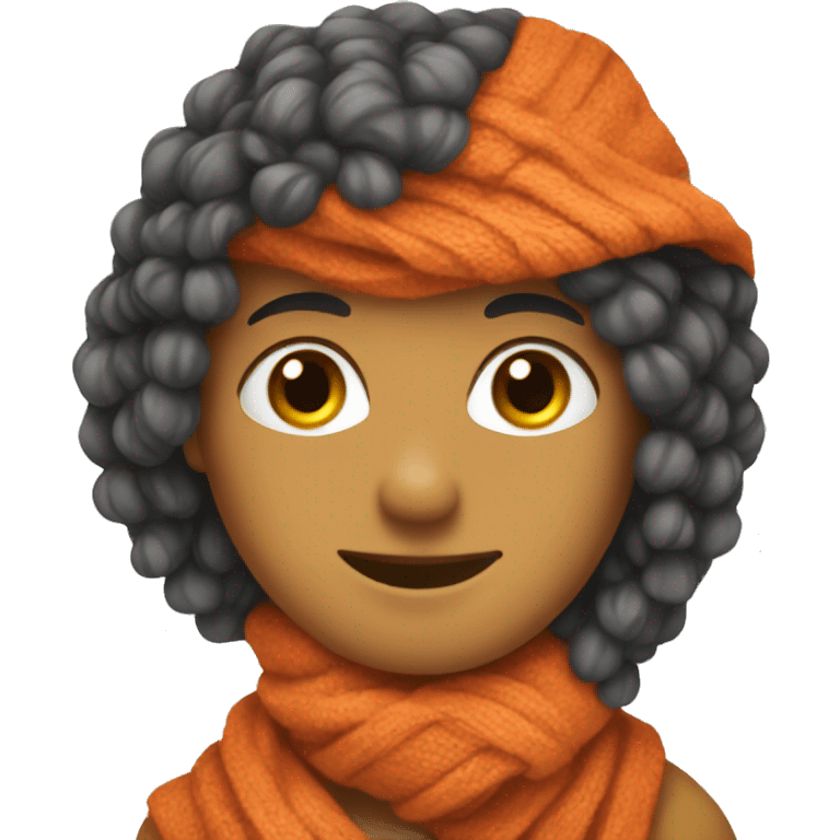 Orange-red scarf emoji