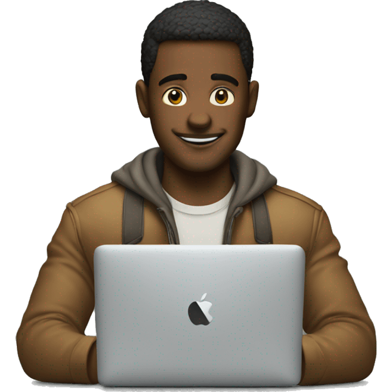 guy wih macbook emoji