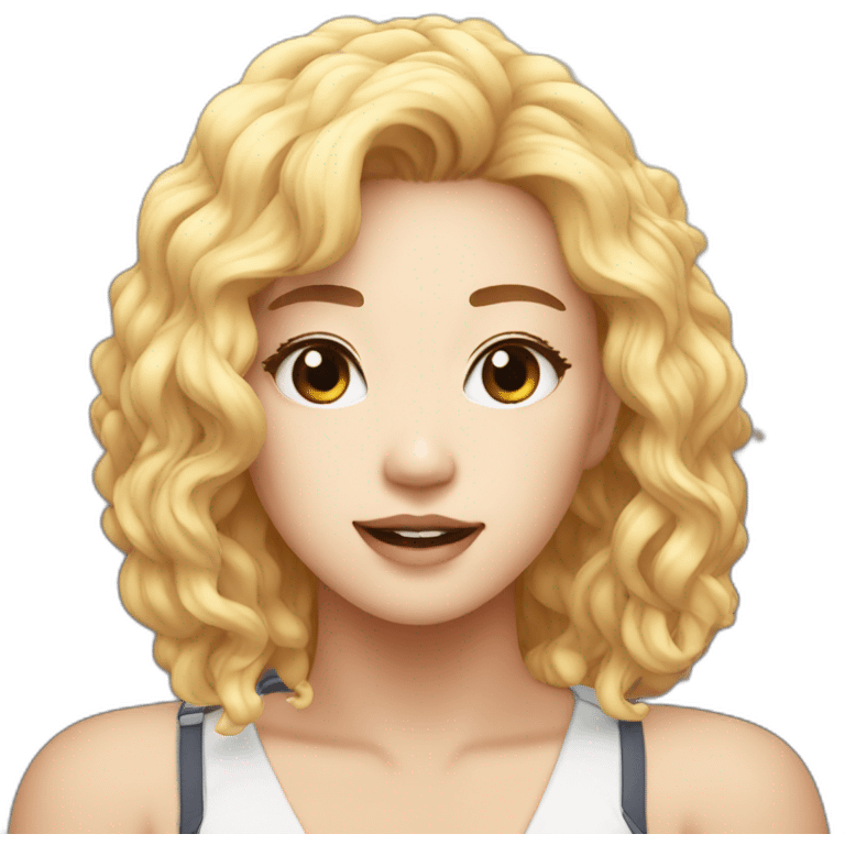 Une star de k-pop emoji