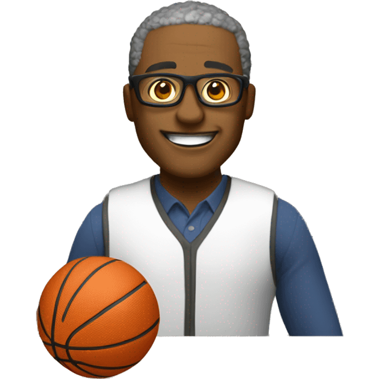 create an emoji for a professor, teaches digital technology ad plays basketball emoji