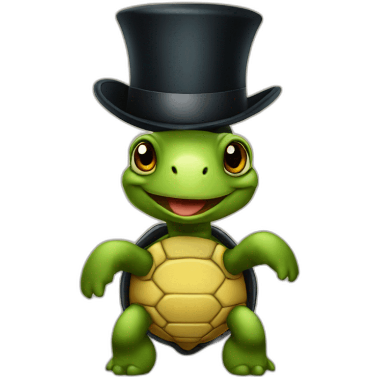 turtle-in-a-tophat emoji