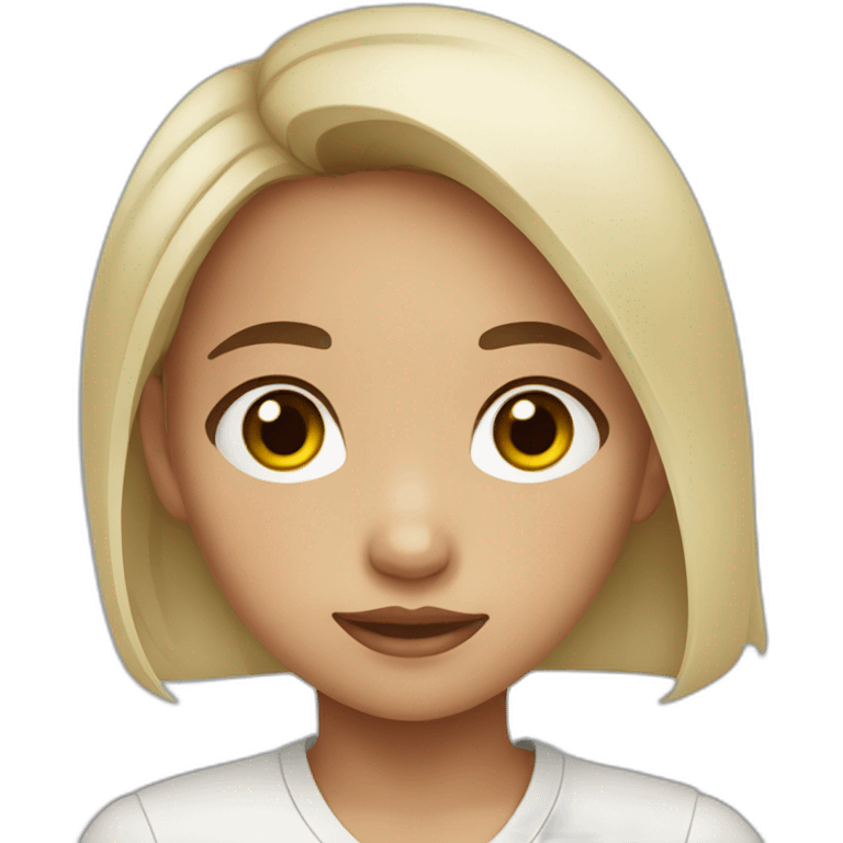 filipino girl with heterochromia emoji